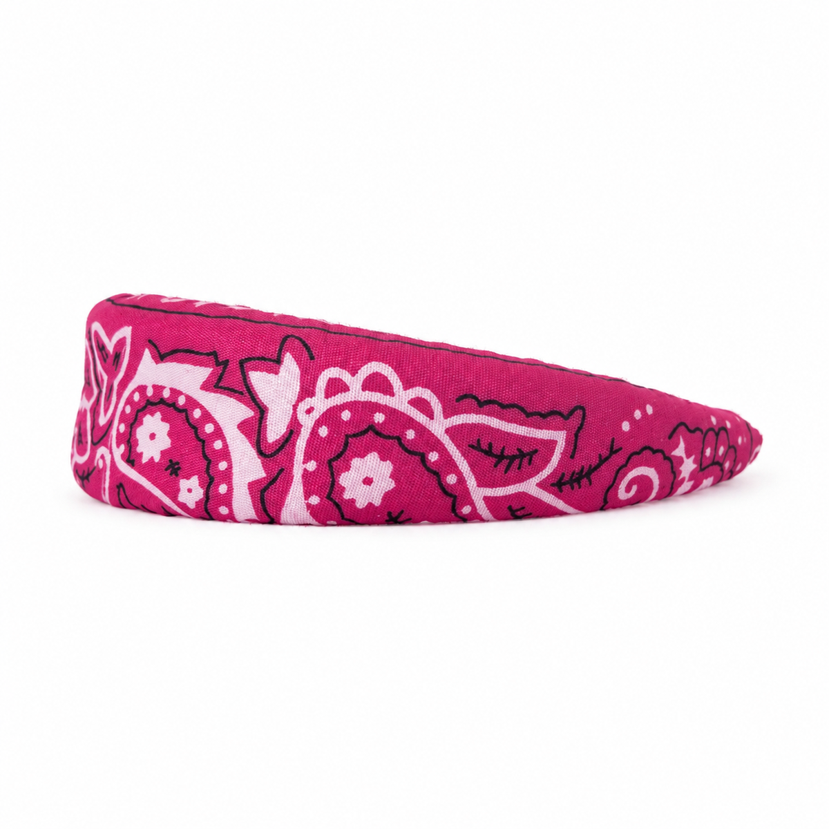 Padded Bandana Headband - Fuchsia