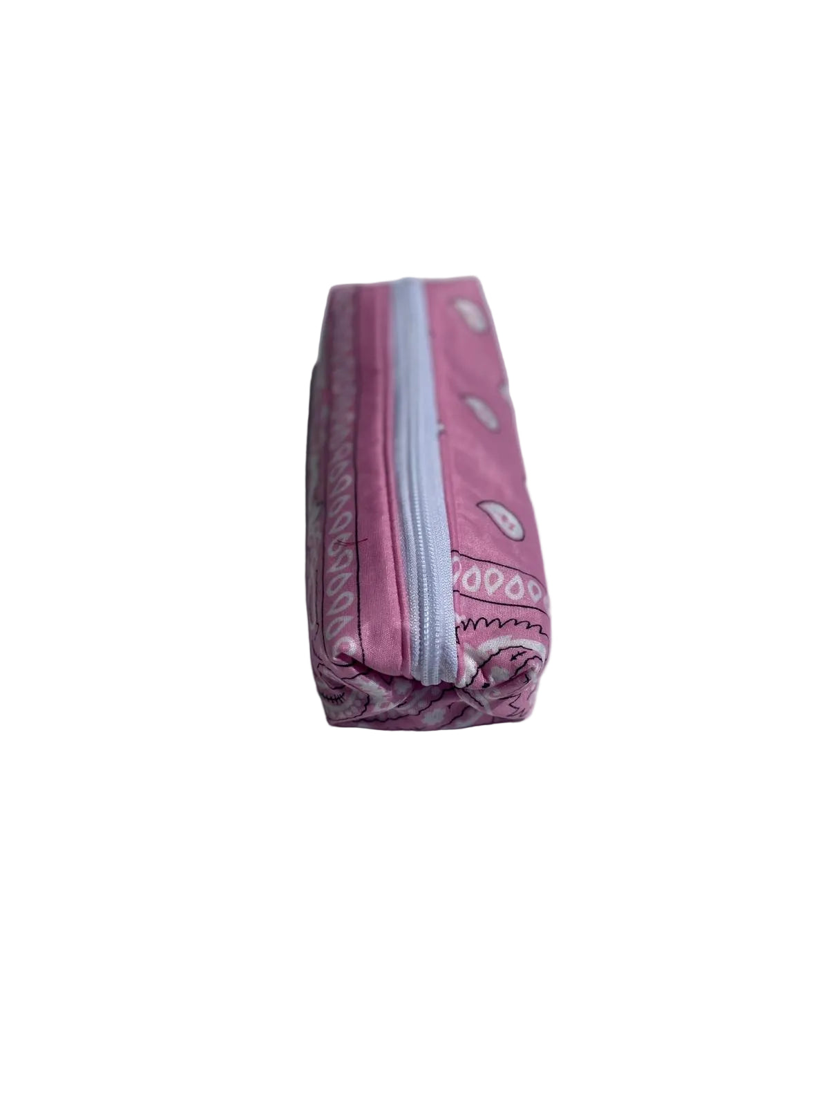 Perfectly Organised – Quilted Bandana Pencil Case & Makeup Bag in Baby Pink