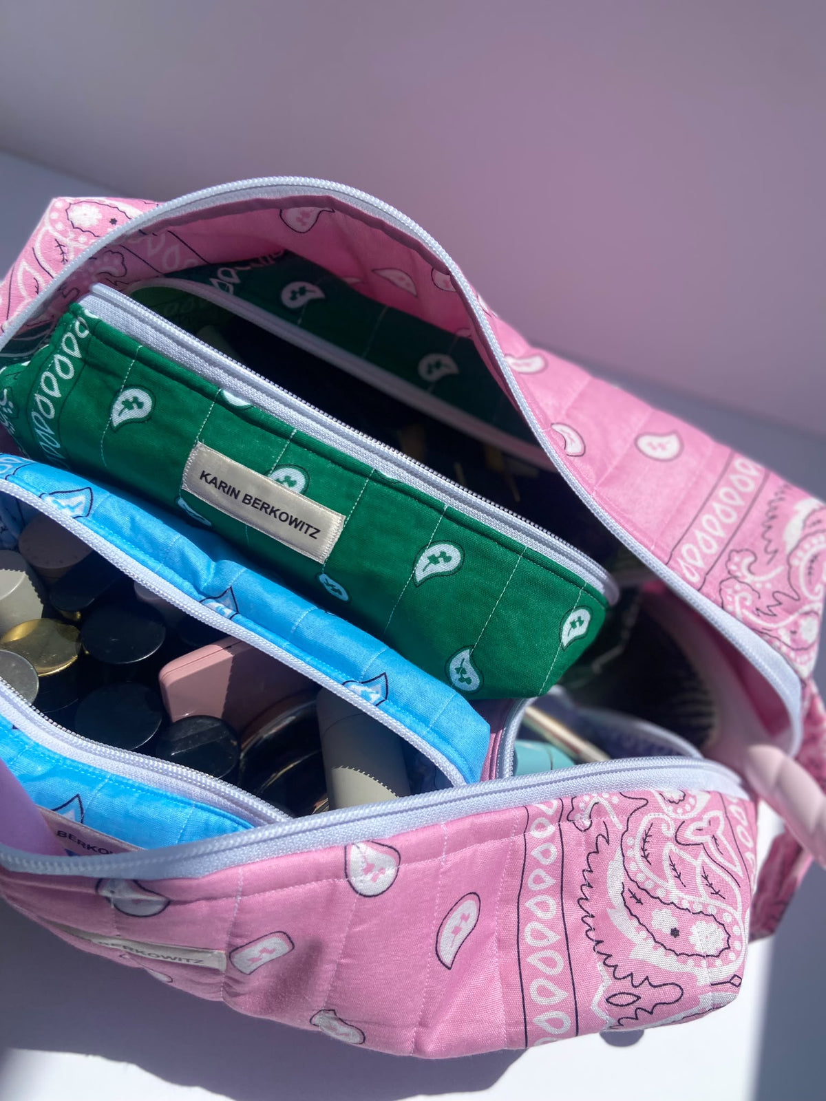 Perfectly Organised XXXL – Quilted Bandana Bag in Pink
