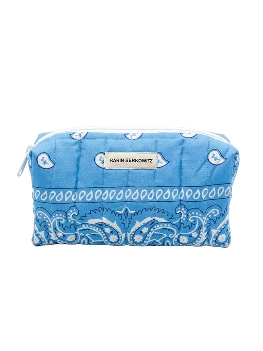 Perfectly Organised S – Quilted Bandana Bag in Turquoise Blue