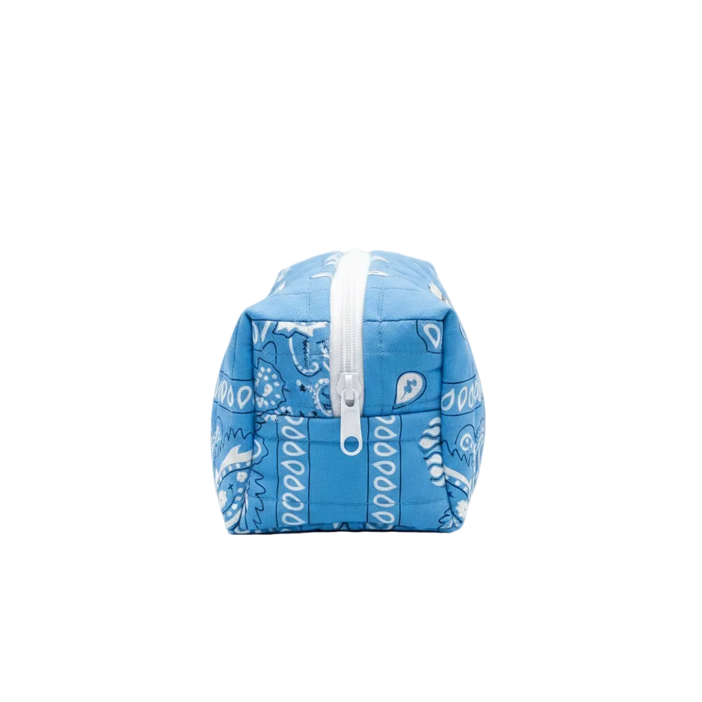 Baby Blue Makeup Bag – Side