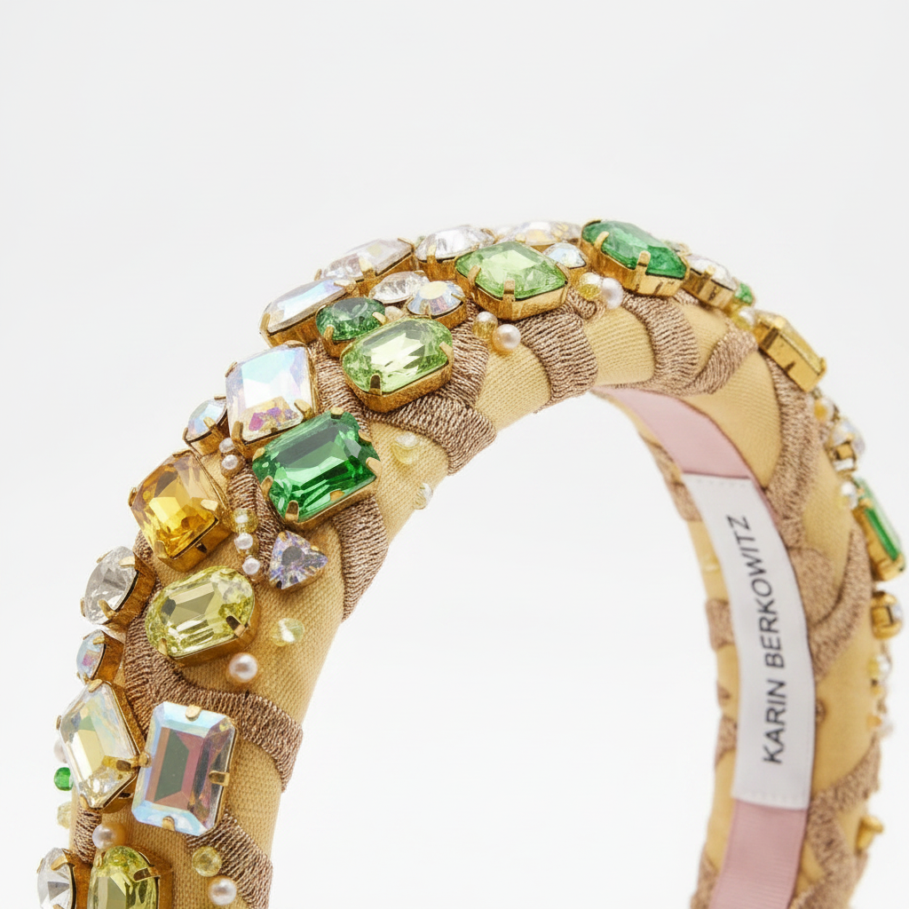 Green & Gold Headband – Detail