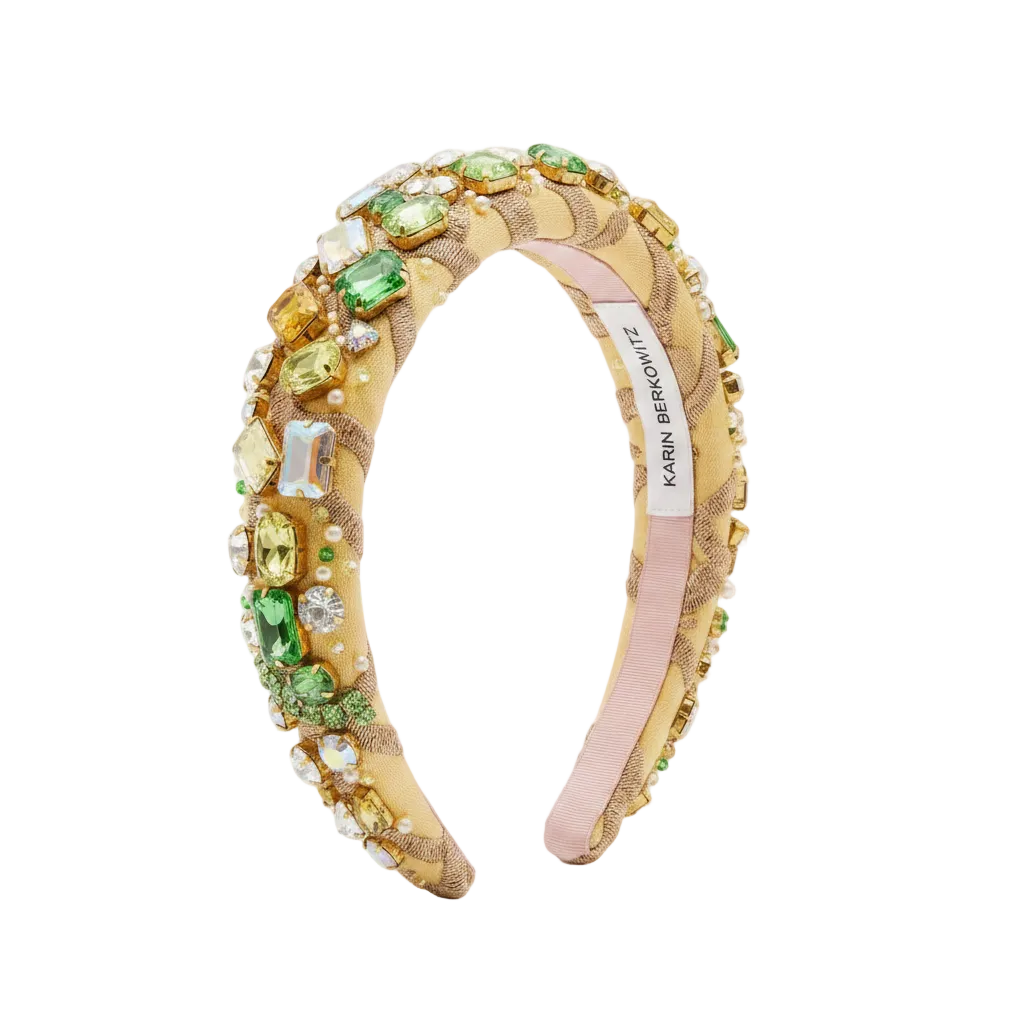 Green & Gold Headband – Side