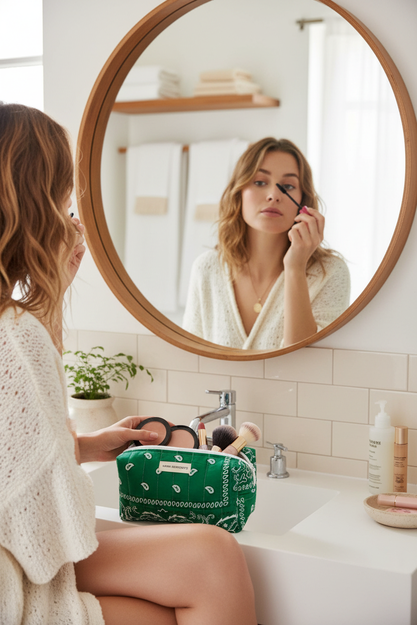 Perfectly Organised M Green – Woman with Makeup