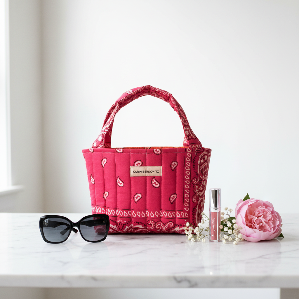 Pink Mini Tote – Marble
