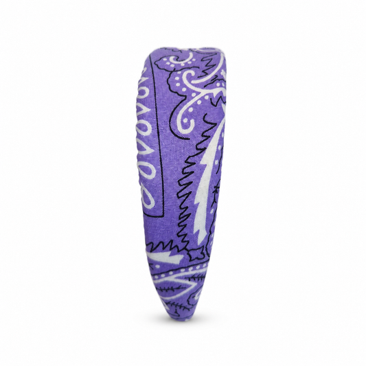 Padded Bandana Headband – Purple