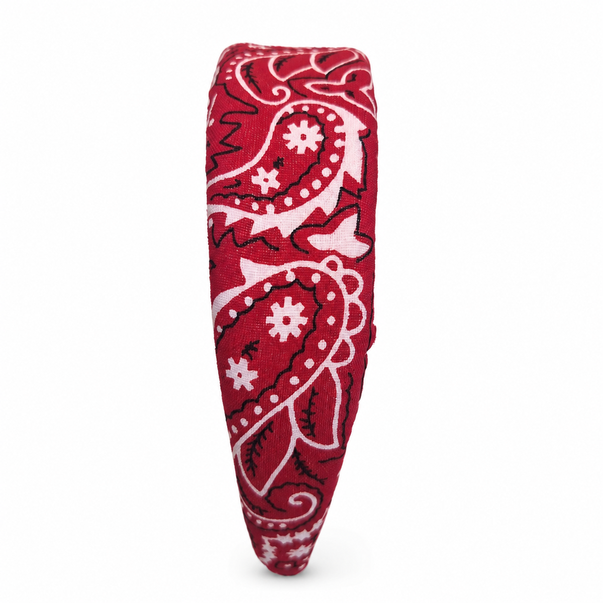Padded Bandana Headband – Red