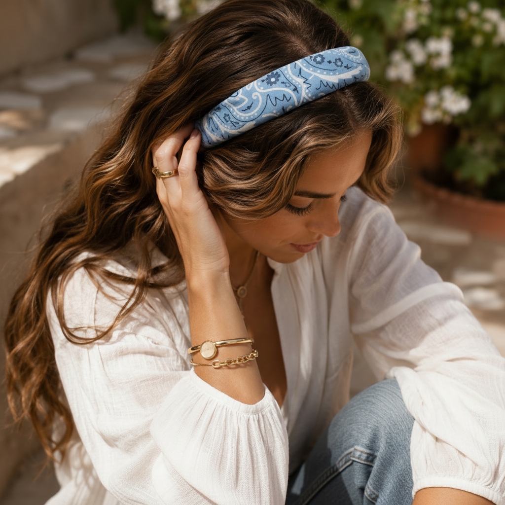 Sky Blue Headband – Lifestyle