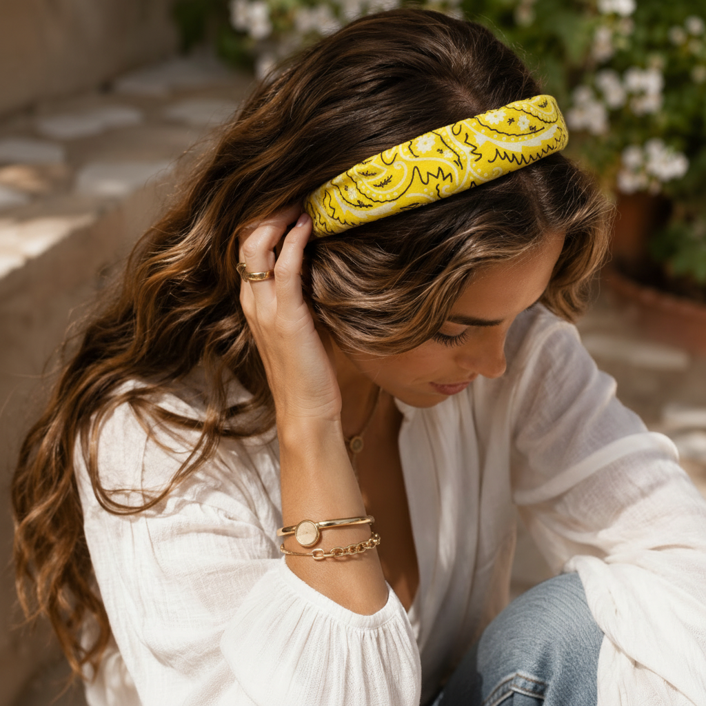 Yellow Headband – Lifestyle
